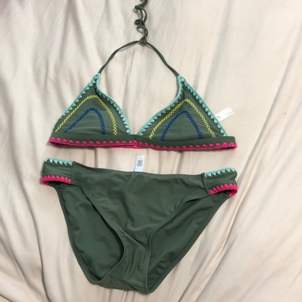green rue 21 swimsuit